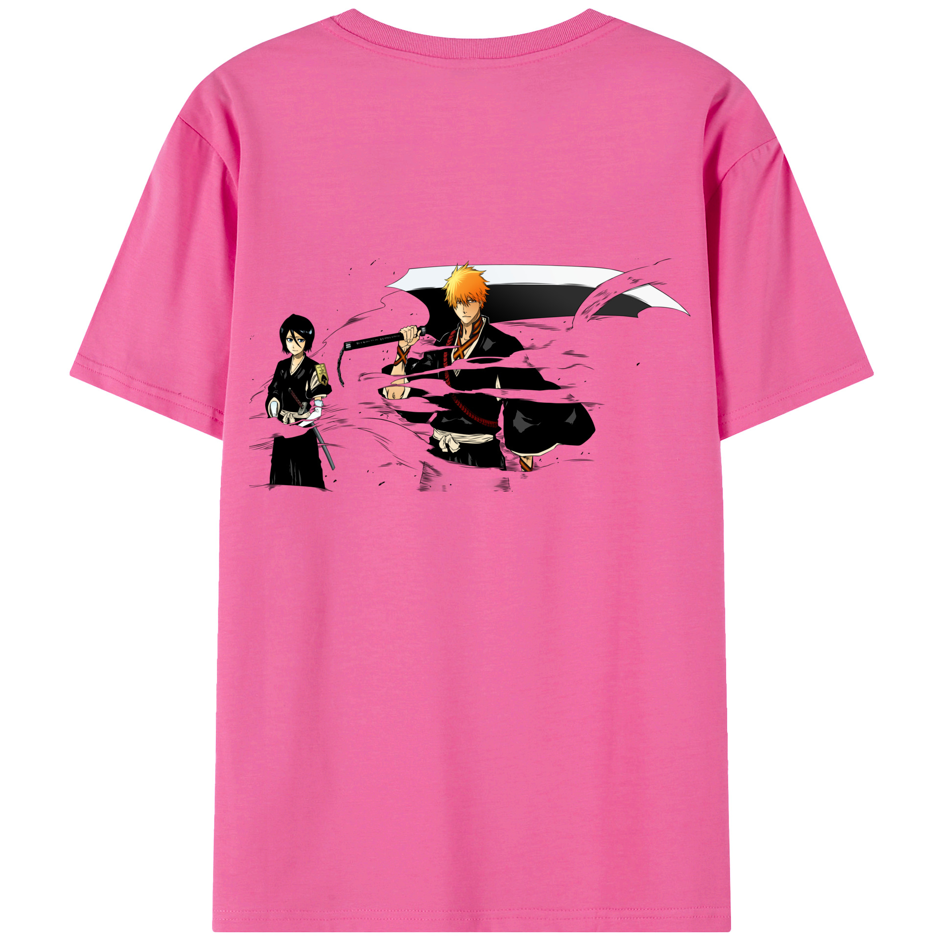 （画像用） ブリーチ 黒崎一護（くろさき いちご）BLEACH Kurosaki Ichigo レディース半袖Tシャツ(バックプリント)